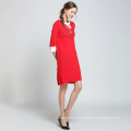 Style Korea Leisure Comfortable Mid-long Sleeve Dress